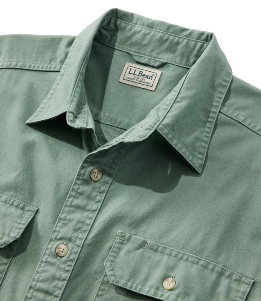 Men's Sunwashed Canvas Shirt, Traditional Fit Short-Sleeve - US 4096