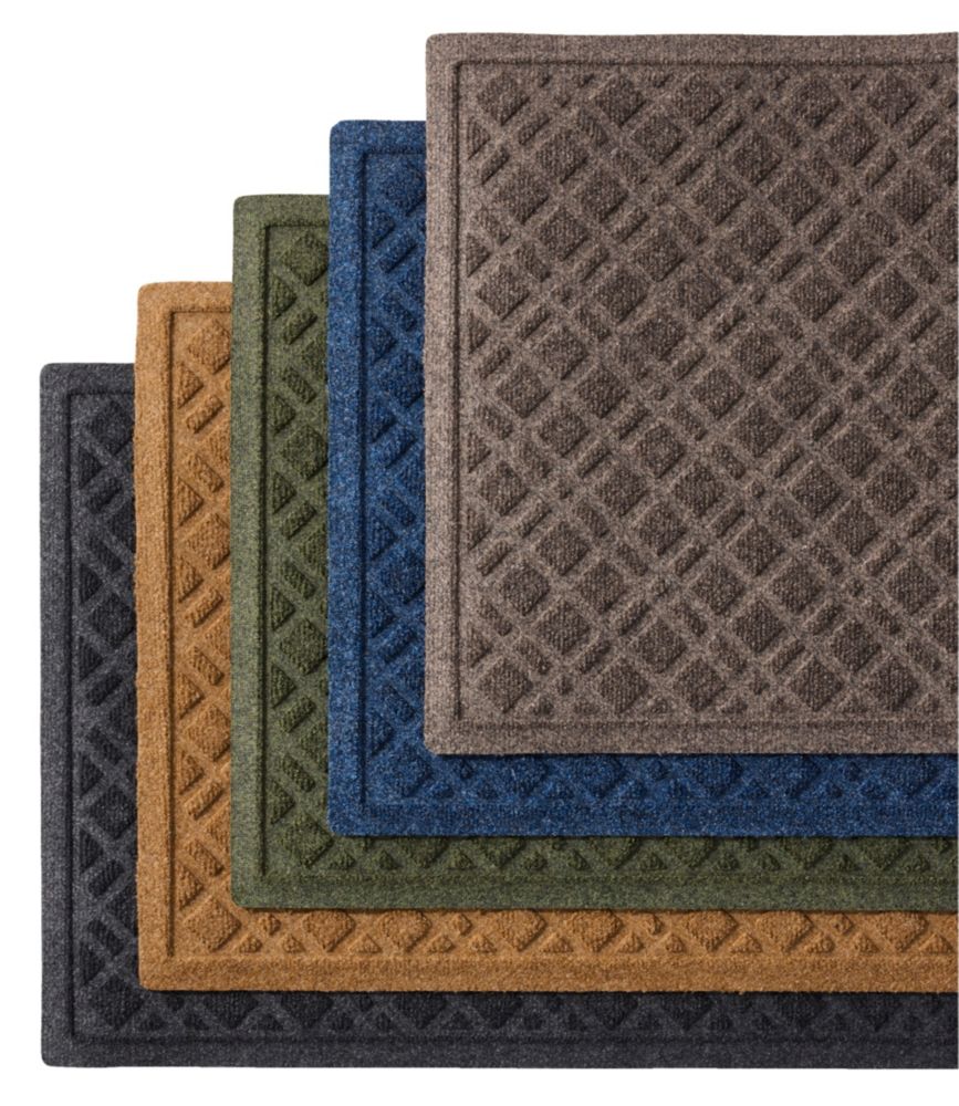 Heavyweight Recycled Waterhog Doormat, Plaid - US 6818