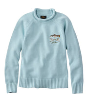 Sterling Blue Fish Embroidery