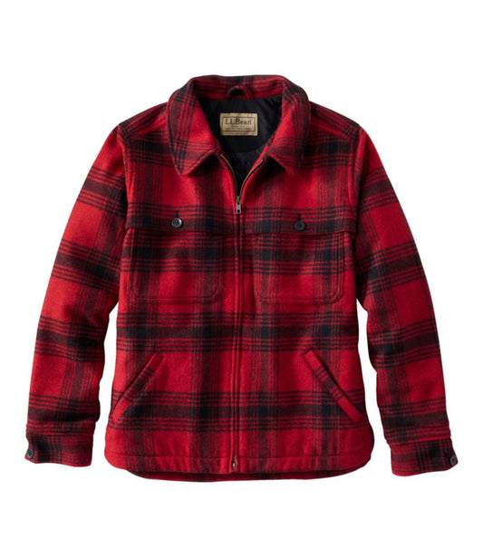 Women's Maine Guide Zip Front Jac-Shirt with PrimaLoft, Plaid - US 9822